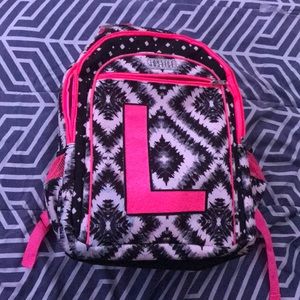 Girls tye dye justice backpack (L)